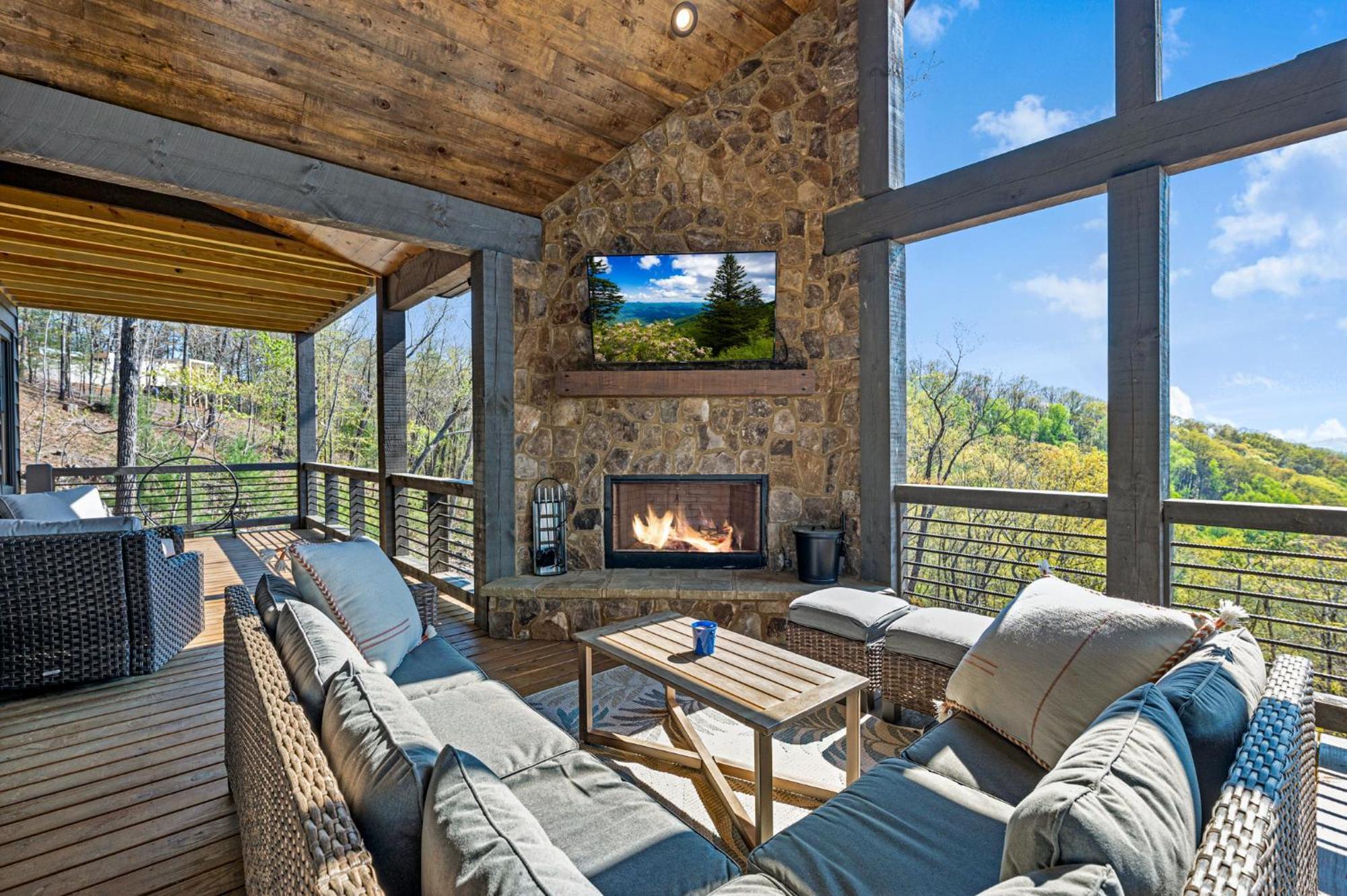Mountain Air - Luxury Mountain View Cabin Blue Ridge Ngoại thất bức ảnh